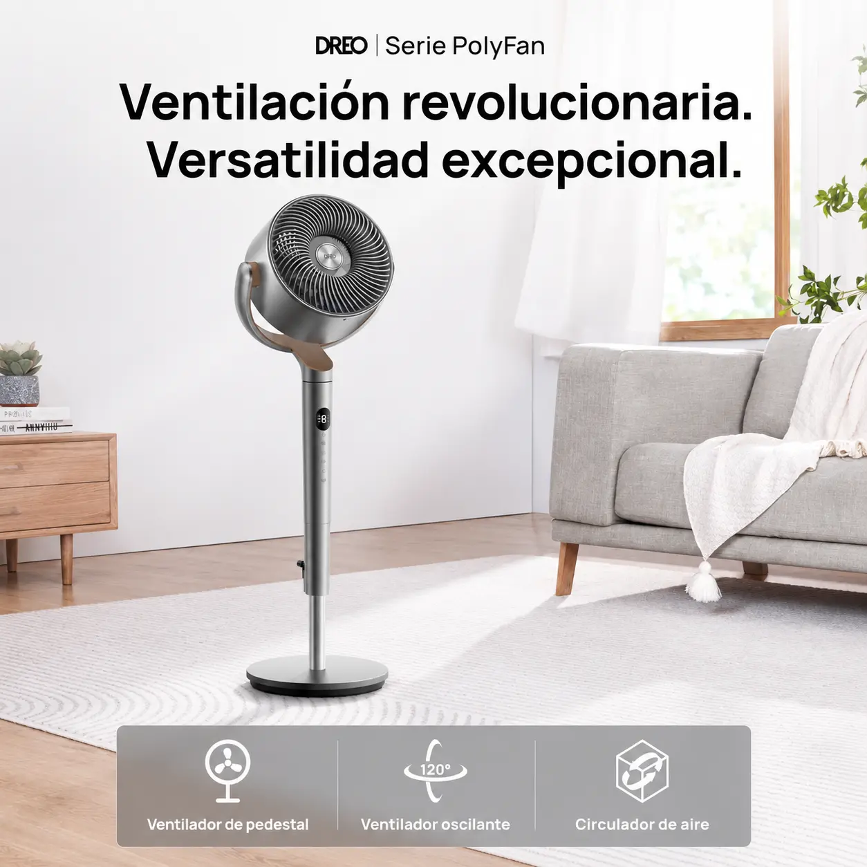 Ventilador DREO con control remoto — imagen 3