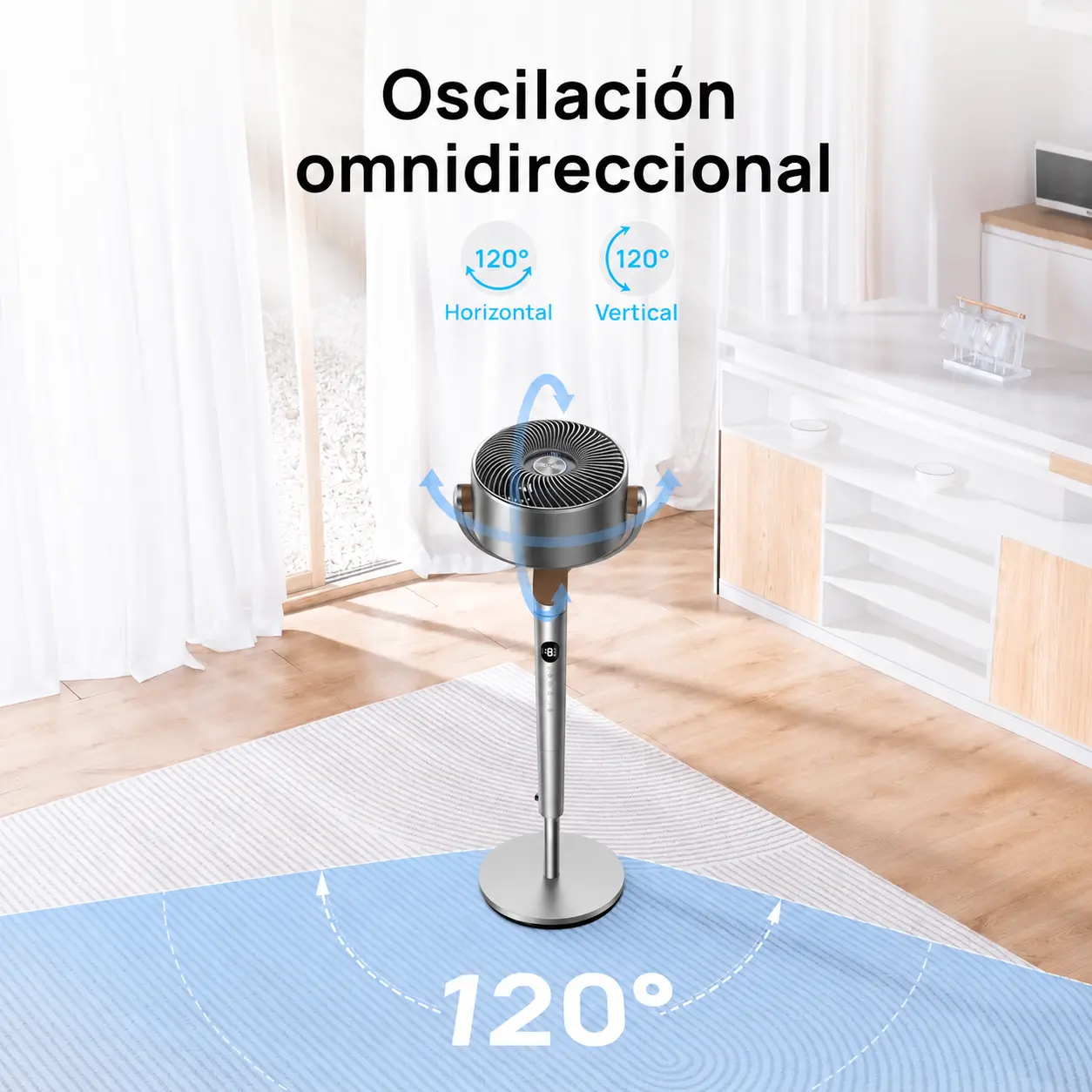 Ventilador DREO — 8 velocidades y 3 modos — imagen 5