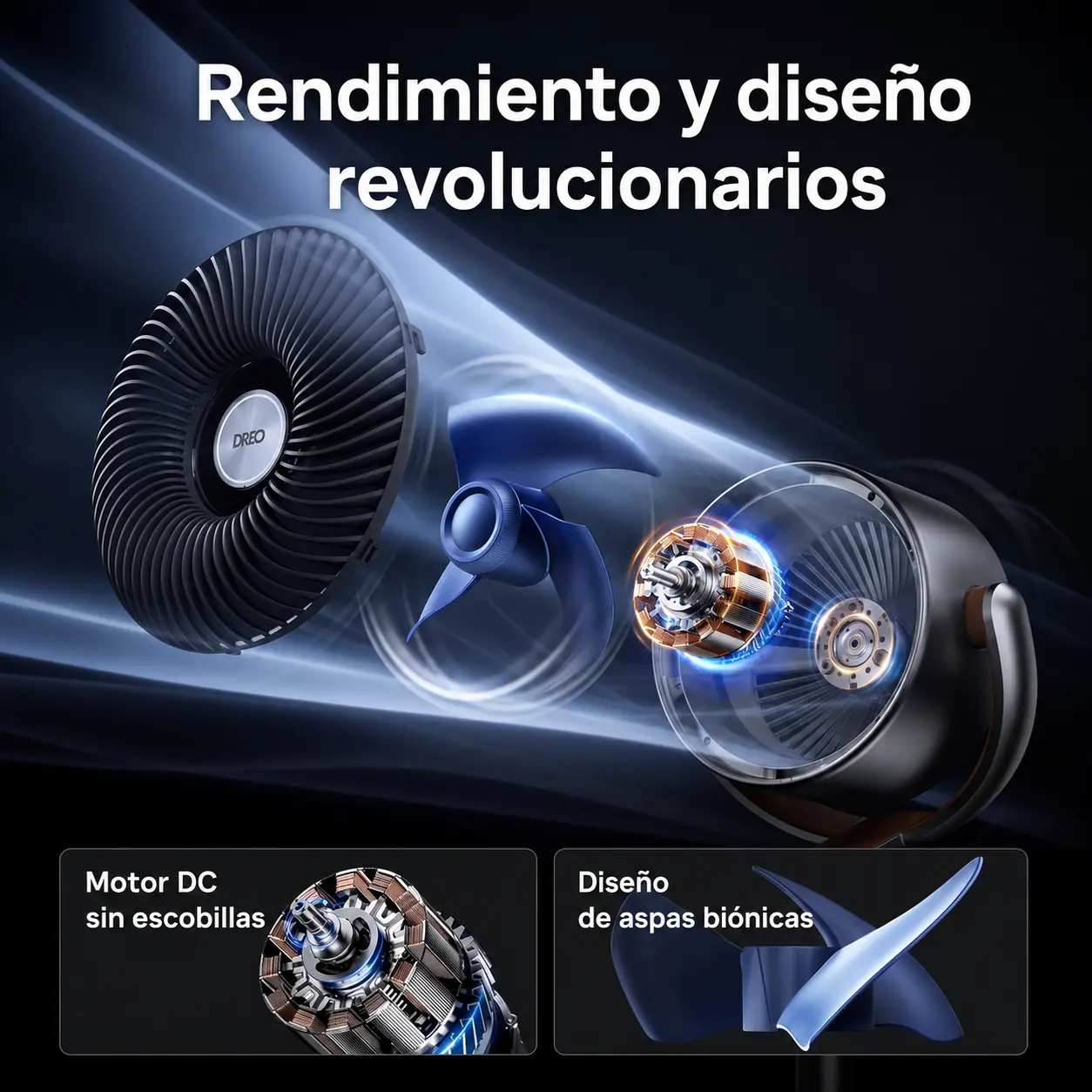 Ventilador DREO — ventilación silenciosa — imagen 6